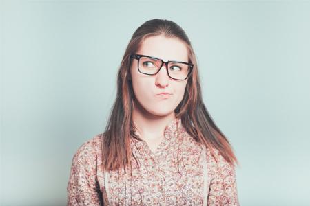 Confused woman